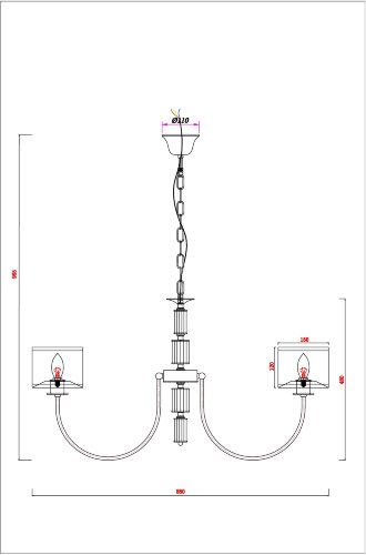 Подвесная люстра Arte Lamp A4092LM-8CC