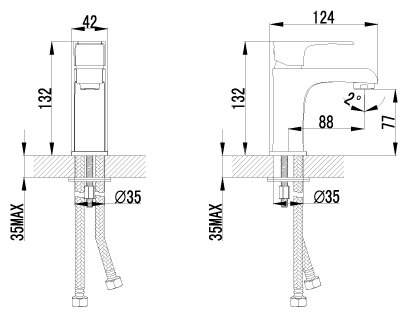 Смеситель Lemark Plus Factor LM1606C для раковины
