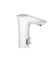 15170400 PuraVida Смеситель для раковины, электронный белый/хром АКЦ!!!