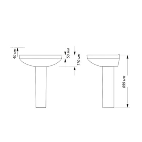 Пьедестал для раковины Sanita Luxe Next Luxe белый (NXTSLPD01)
