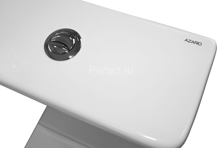 Унитаз-компакт Azario FRETTA ROUND 650х340х770 напольный, безободковый, со смывным механизмом Geberi