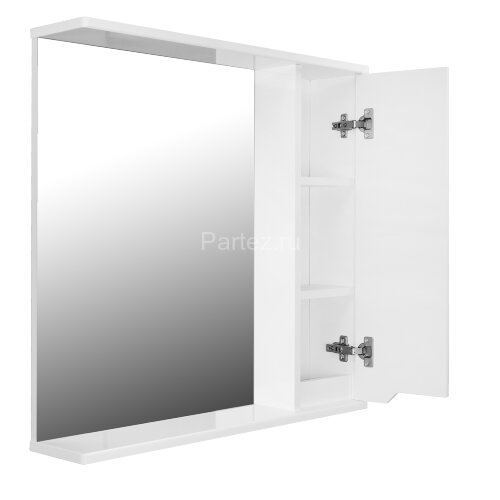 Зеркало-шкаф Loranto Палермо 700х150х700 правый, белый (CS00090465)