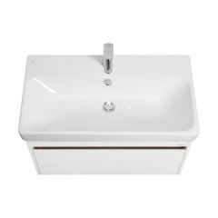 Тумба под раковину Акватон Марти 80 см, подвесная, цвет белый (1A283201MY010)