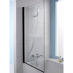 Шторка для ванны распашная Jacob Delafon Struktura 80х140 цвет профиля черный (E6D042-BL)