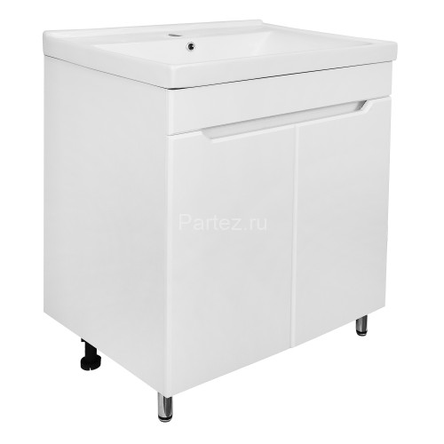 Комплект тумба Loranto 705х530х870 Палермо 70Н напольная с раковиной Ferazzano 70 (CS00090464)