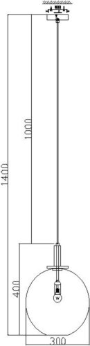 Подвесной светильник Freya FR4007PL-01BT