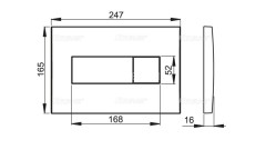 Кнопка смыва Alcadrain, белая (M370)