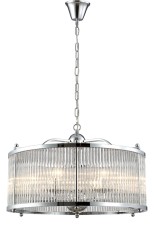 Подвесная люстра Crystal Lux TADEO SP6 D600 CHROME/TRANSPARENTE
