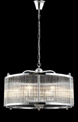 Подвесная люстра Crystal Lux TADEO SP6 D600 CHROME/TRANSPARENTE