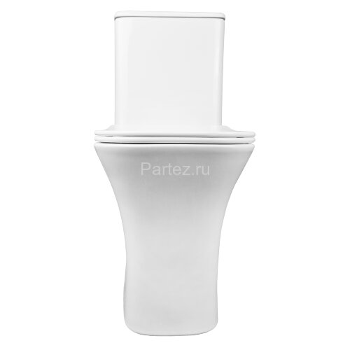 Унитаз-компакт Azario FRETTA SQUARE 650х340х790 напольный, безободковый с бачком и сиденьем микролиф