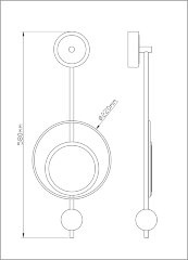 Настенный светильник Arte Lamp A2604AP-7BK