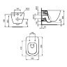 Унитаз подвесной Ideal Standard TESI, без сидения и крышки (T0079V1)