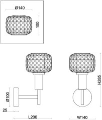 Бра Freya FR5366WL-01BS