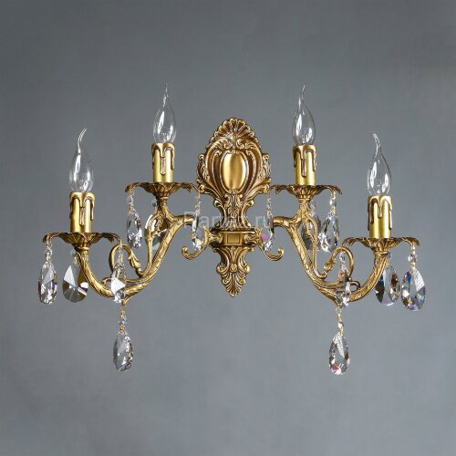 Бра Ambiente 8888/2+2 AB Leaf crystal