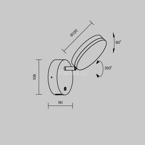 Бра Maytoni MOD070WL-L8B3K