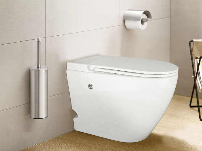 Унитаз импульсный Azario 360х570х450 напольный, полукруглый, быстросъемное сиденье микролифт (AZ-102