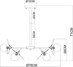 Потолочная люстра Arte Lamp A1369SP-10GY