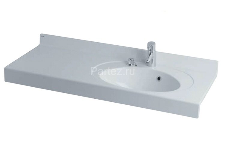 Раковина -столешница AQUATON Отель 119х47х25 цвет Белый (1A70103NOT01R)