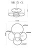 Потолочная люстра MyFar MR1171-CL