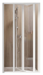 Душевая дверь Ravak Supernova складная 101х185, толщина полотна 3мм универсальная, цвет профиля белый