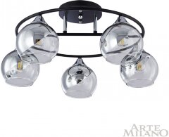Потолочная люстра Arte Milano 322403/5 BK+CR