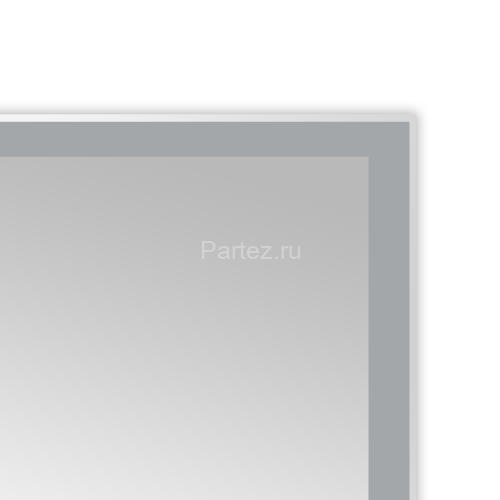 Зеркало AZARIO Havana 800х700 с подсветкой, сенсорный выключатель с функцией диммера, алюминиевая ра