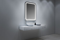 Зеркало Стиль 500х800 с сенсорным выключателем, на подложке (CS00080496)