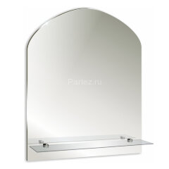 Зеркало LORANTO Арка 500х580, с полкой
