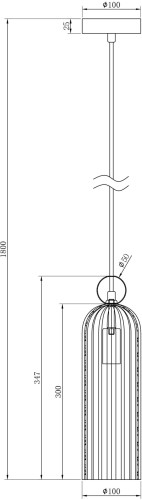 Подвесной светильник Maytoni MOD302PL-01CG