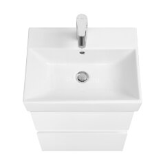 Тумба под раковину Roca Oleta 60 подвесная, 2 ящика, белый глянец (A857638806)