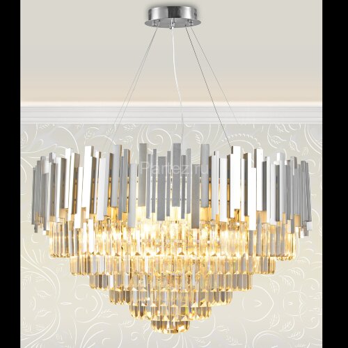 Подвесная люстра Natali Kovaltseva VERTIGO 81440/12C SILVER