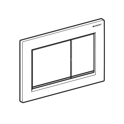 Кнопка смыва Geberit Omega 30, двойной смыв, белый