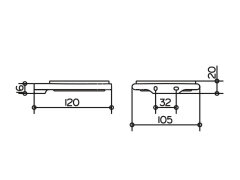 Мыльница Keuco Edition 400, Хром (11555019000)