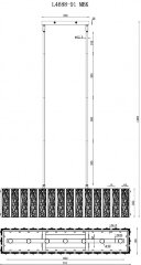 Потолочная люстра iLamp L4688-91 MBK