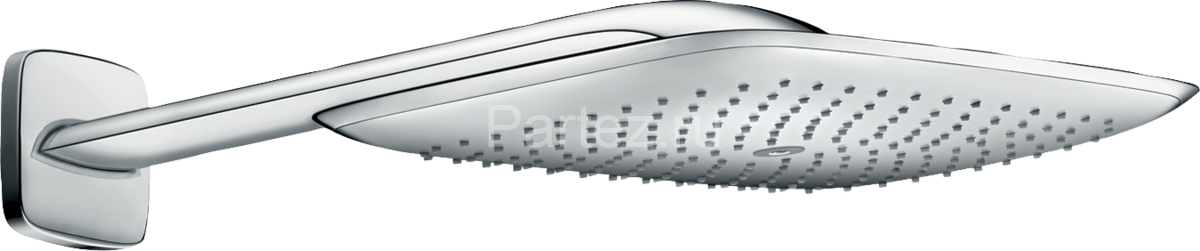 Hansgrohe 27437000 Верхний душ PuraVida 400 мм, держатель 387 мм, 1/2
