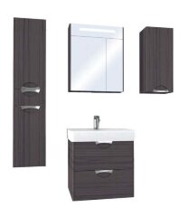 Шкаф AQUATON СИЛЬВА подвесной, левый, Дуб Макиато (1A215703SIW5L)