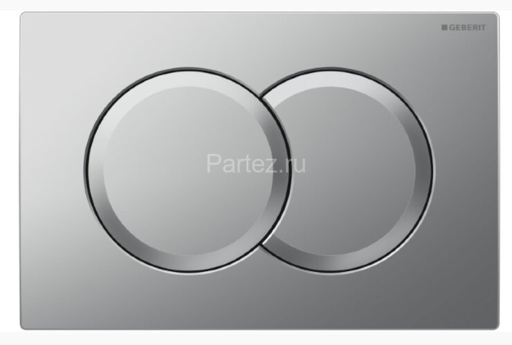 Кнопка смыва Geberit Delta01 двойной смыв, пластик, матовый хром (115.107.46.1)