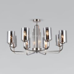 Потолочная люстра Eurosvet 60138/8 сатин-никель