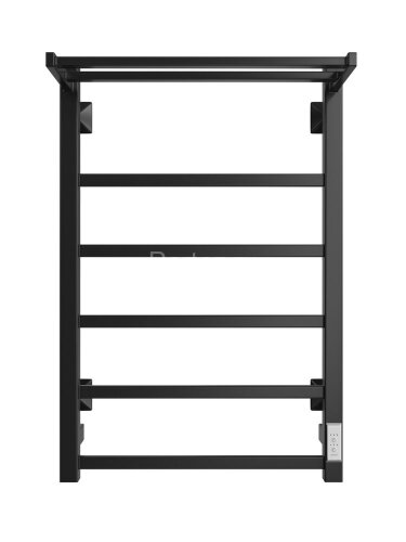 Полотенцесушитель электрический ДВИН Fj plaza neo 80/50 К диммер квадрат, чёрный матовый (4657771770