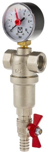 Фильтр промывной с манометром и сливным краном 1" VALTEC