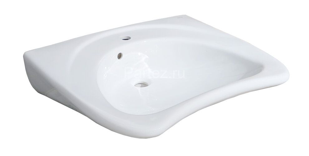 Раковина подвесная Керамин Инклюжн 65 660х555х190 с отверстием, крепление в комплекте, белый (CS0008