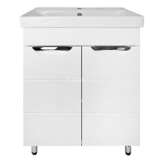 Комплект тумба Стиль- 60 "Соло" 600х470х890 напольная, фрезерованнй фасад, с раковиной Tempo 60 (CS0