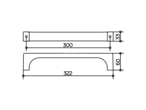 Поручень для ванны Keuco Edition 11 300 мм, хром (11107010000)