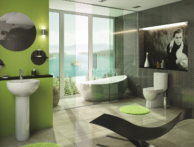 Унитаз-компакт Sanita Luxe Art напольный, с сиденьем микролифт (ARTSLCC01040622)