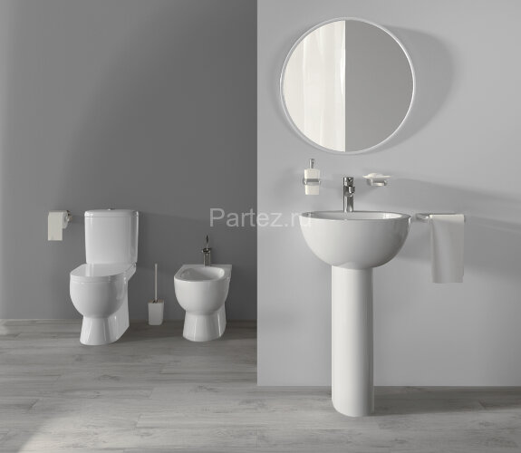 Унитаз-компакт Sanita Luxe Art напольный, с сиденьем микролифт (ARTSLCC01040622)