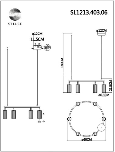 Подвесной светильник ST Luce SL1213.403.06