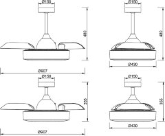 Потолочная люстра Mantra 8220