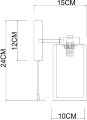 Бра Arte Lamp A7027AP-1BK