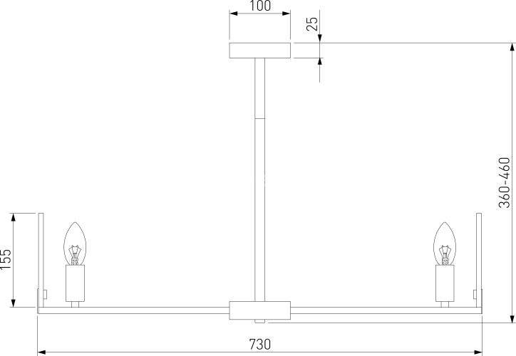 Потолочная люстра Eurosvet 60158/7 латунь