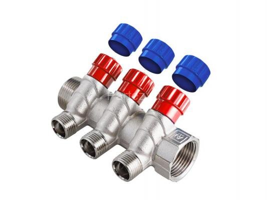 Коллектор с регулирующими вентилями 1"х2х1/2"НР VALTEC